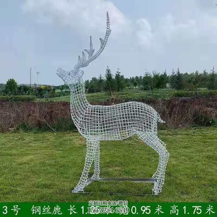 广场梅花鹿雕塑供求，露天雕塑，灯光梅花鹿雕塑标准